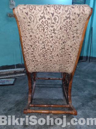 অরিজিনাল চিটাগাং সেগুন কাঠের ইজি রকিং চেয়ার